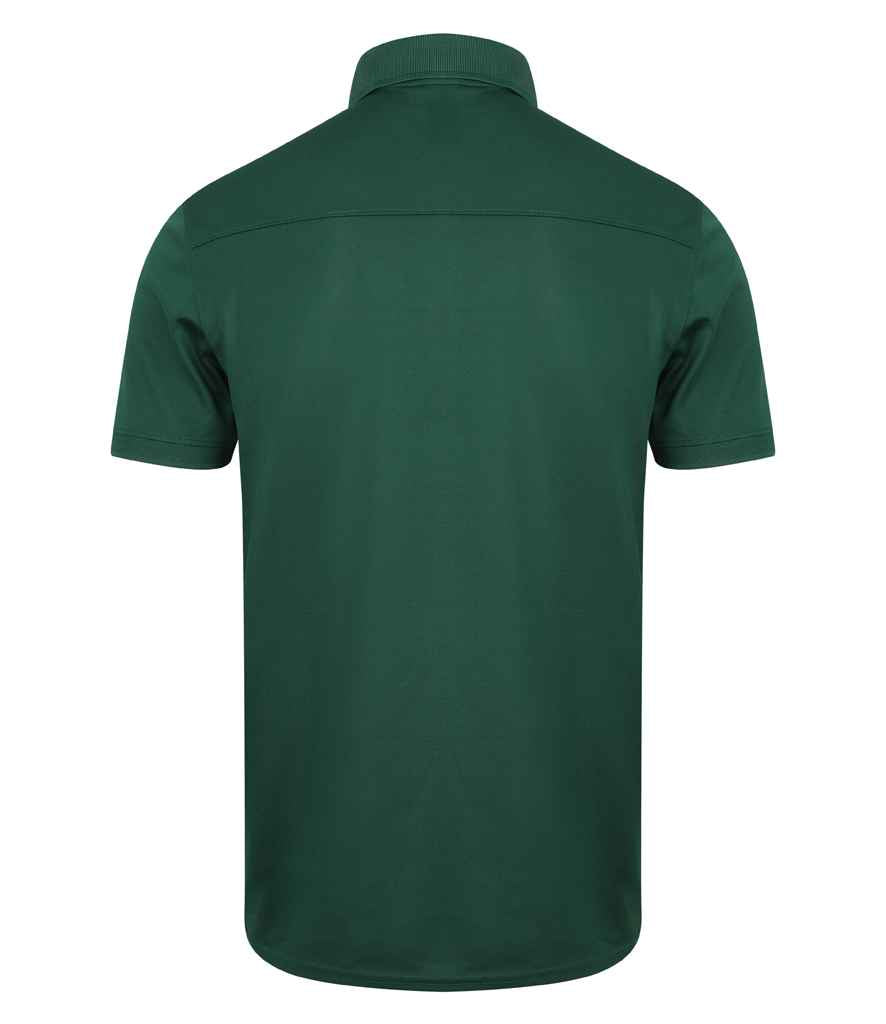 Henbury Slim Fit Stretch Microfine Piqué Polo Shirt