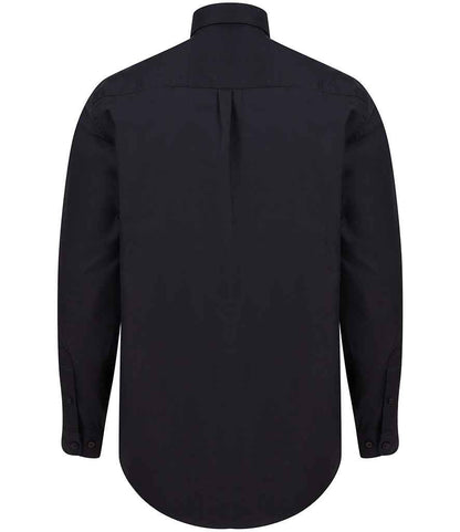 Henbury Modern Long Sleeve Classic Fit Oxford Shirt