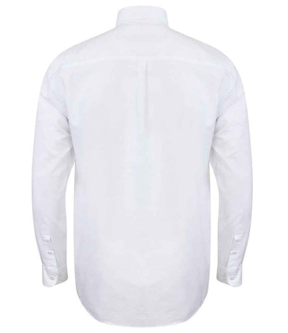 Henbury Modern Long Sleeve Classic Fit Oxford Shirt