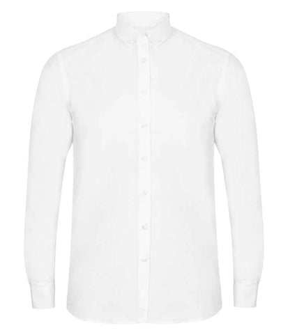 Henbury Modern Long Sleeve Regular Fit Oxford Shirt