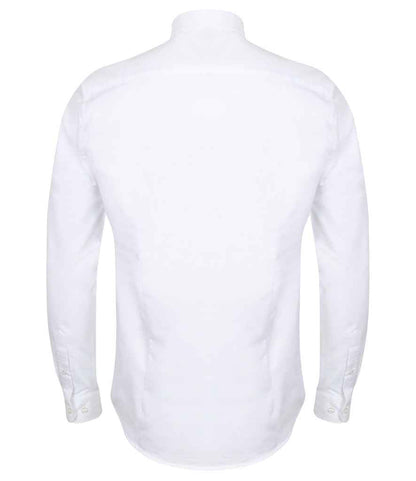 Henbury Modern Long Sleeve Slim Fit Oxford Shirt