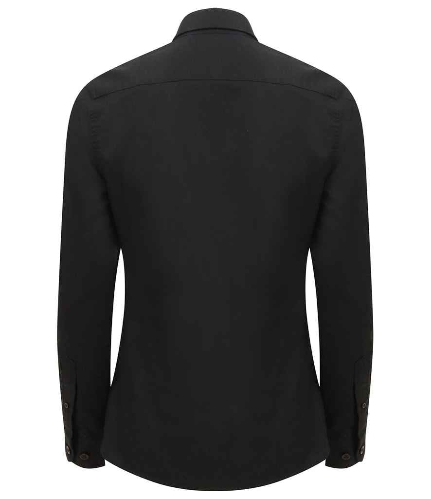 Henbury Ladies Modern Long Sleeve Regular Fit Oxford Shirt