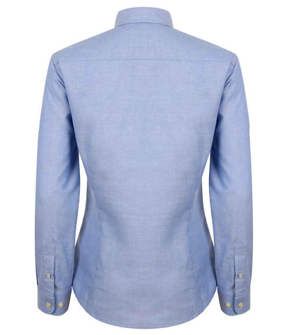 Henbury Ladies Modern Long Sleeve Regular Fit Oxford Shirt
