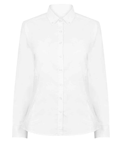 Henbury Ladies Modern Long Sleeve Regular Fit Oxford Shirt