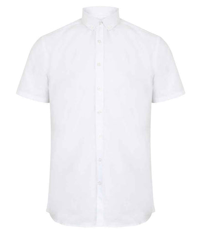 Henbury Modern Short Sleeve Regular Fit Oxford Shirt