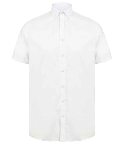 Henbury Modern Short Sleeve Slim Fit Oxford Shirt