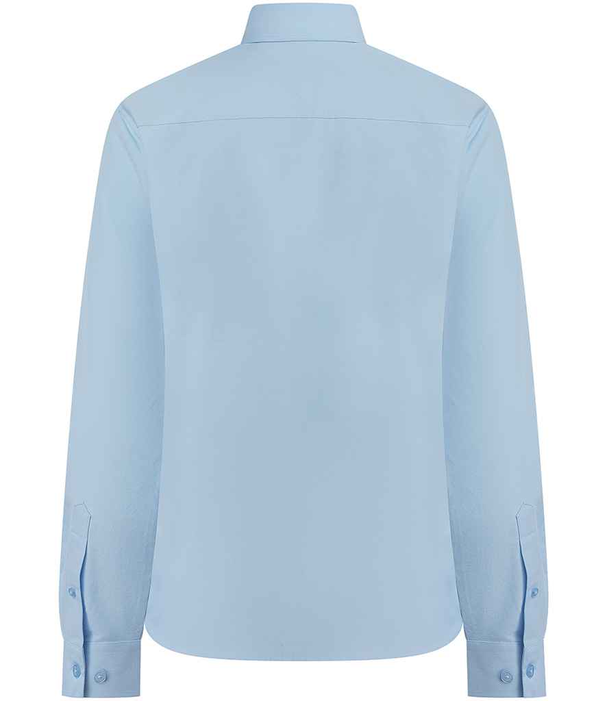 Henbury Ladies Long Sleeved Cotton Feel Coolplus® Shirt
