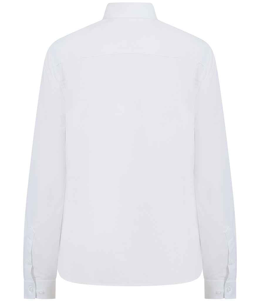 Henbury Ladies Long Sleeved Cotton Feel Coolplus® Shirt
