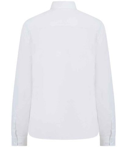Henbury Ladies Long Sleeved Cotton Feel Coolplus® Shirt