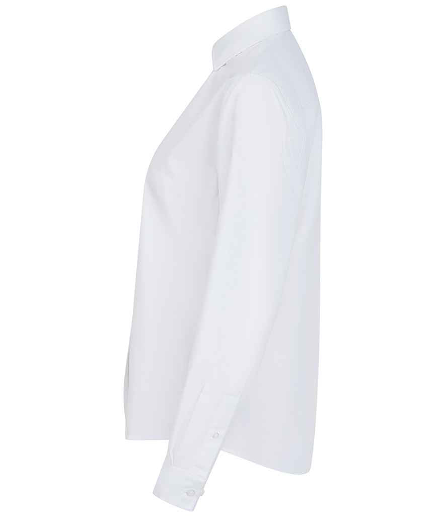 Henbury Ladies Long Sleeved Cotton Feel Coolplus® Shirt