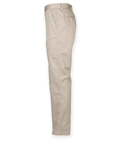 Henbury 65/35 Flat Fronted Chino Trousers