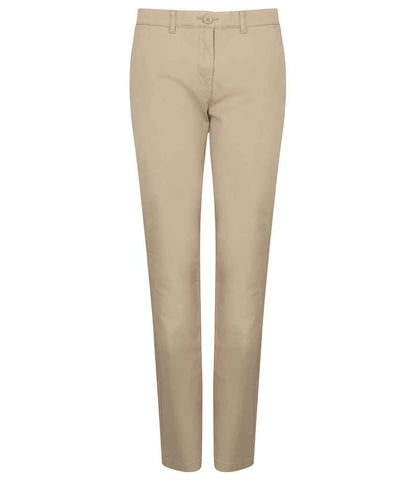 Henbury Ladies Stretch Chino Trousers