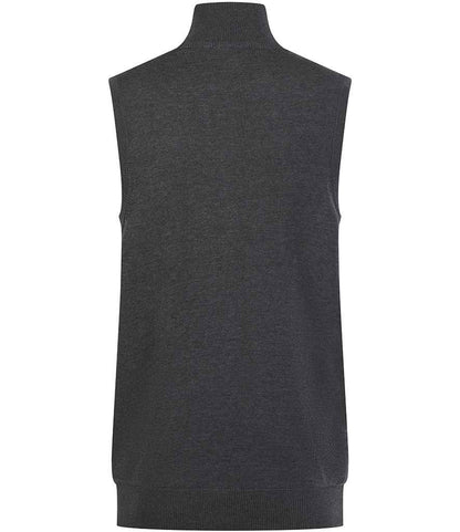 Henbury Sleeveless Zip Through Jumper