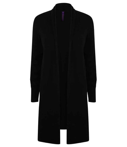 Henbury Ladies Longline Open Cardigan