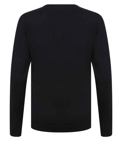 Henbury Ladies Lightweight Cotton Acrylic V Neck Sweater