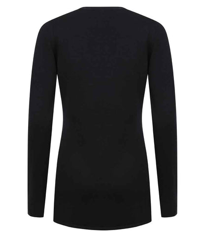 Henbury Ladies Cotton Acrylic V Neck Cardigan