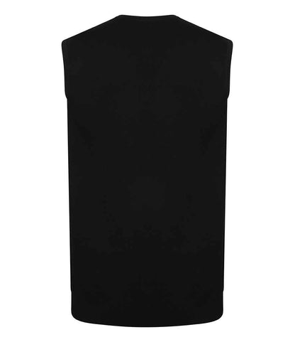 Henbury Lightweight Sleeveless Cotton Acrylic V Neck Sweater