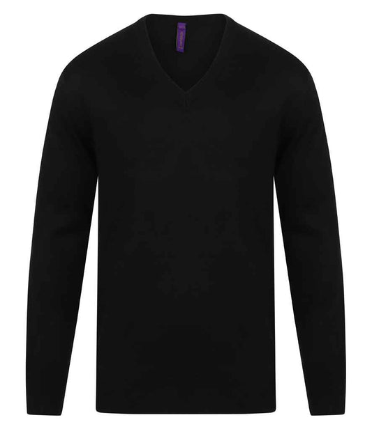 Henbury Acrylic V Neck Sweater