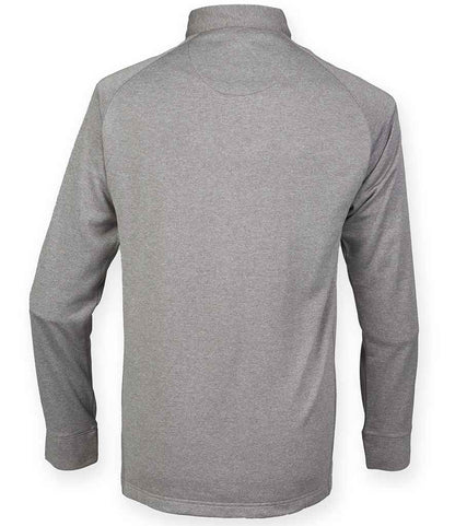 Henbury Zip Neck Wicking Top