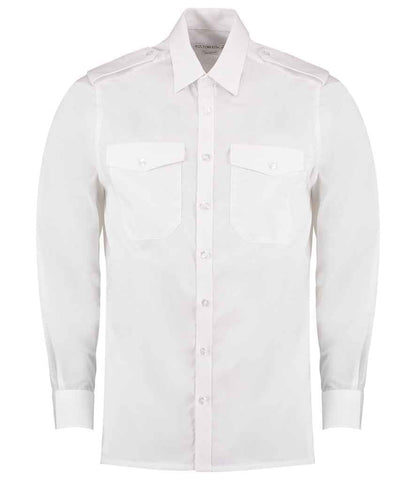 Kustom Kit Long Sleeve Tailored Pilot Shirt
