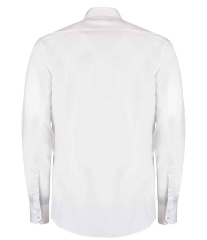 Kustom Kit Long Sleeve Slim Fit Oxford Twill Non-Iron Shirt