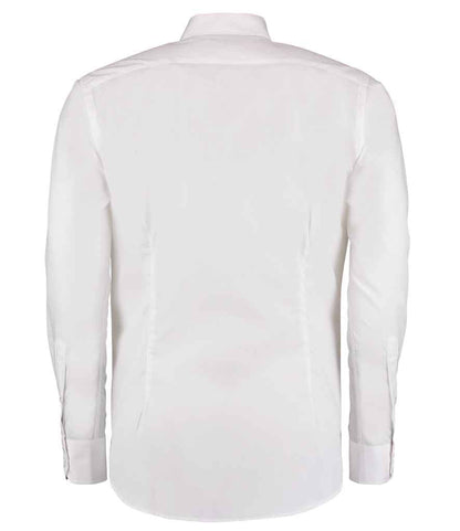 Kustom Kit Long Sleeve Slim Fit Business Shirt