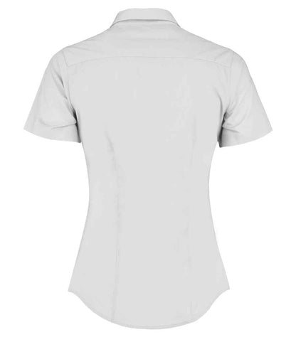 Kustom Kit Ladies Short Sleeve Tailored Poplin Shirt