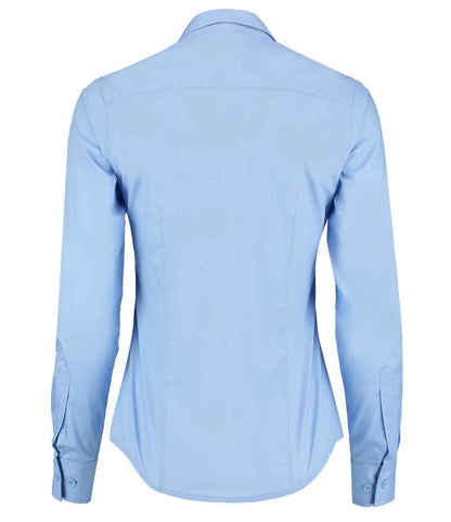 Kustom Kit Ladies Long Sleeve Tailored Poplin Shirt