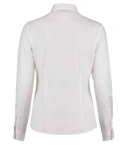 Kustom Kit Ladies Long Sleeve Tailored Mandarin Collar Shirt