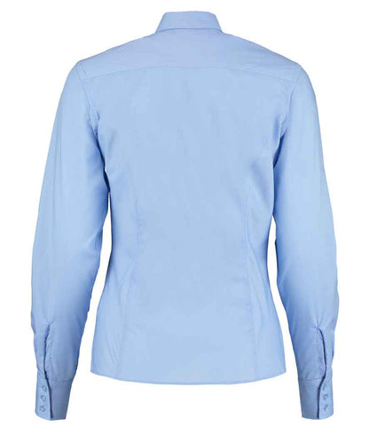 Kustom Kit Ladies Long Sleeve Tailored Business Shirt