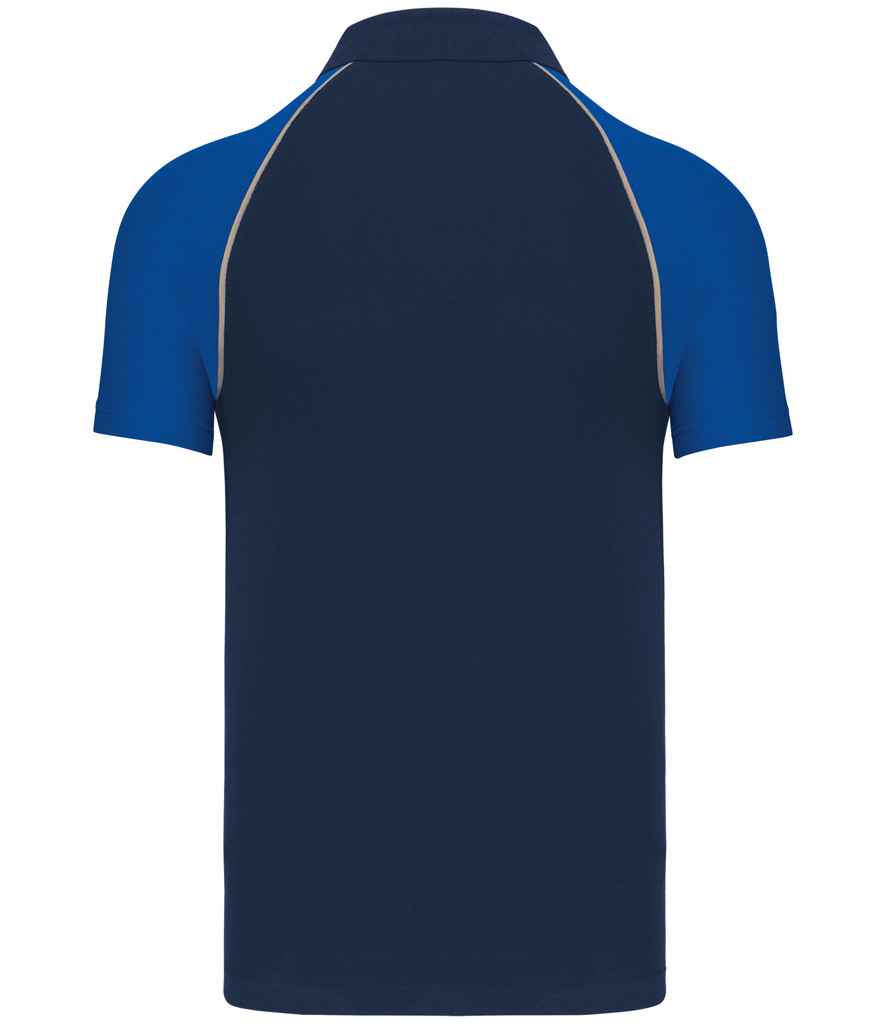 Kariban Baseball Cotton Piqué Polo Shirt