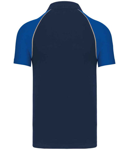 Kariban Baseball Cotton Piqué Polo Shirt