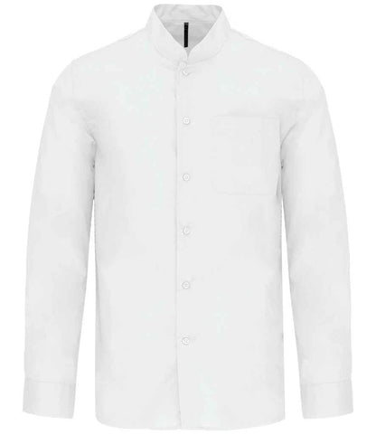 Kariban Long Sleeve Mandarin Collar Shirt