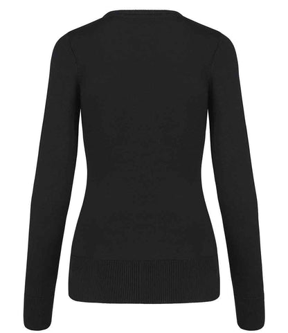 Kariban Ladies Cotton Acrylic V Neck Sweater