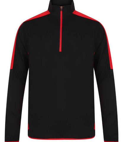 Finden + Hales Contrast Zip Neck Midlayer Top