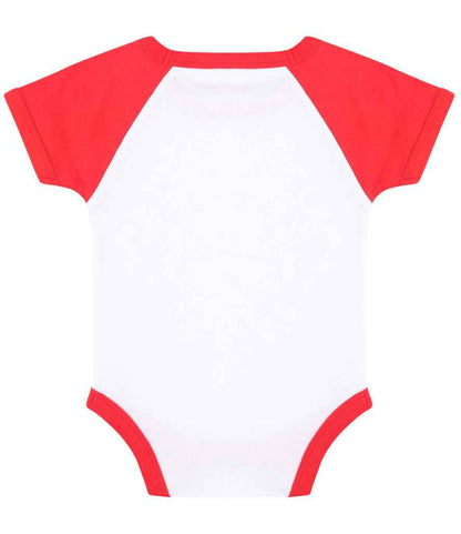 Larkwood Essential Short Sleeve Baby Baseball Bodysuit