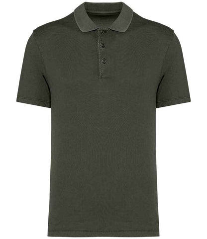 Native Spirit Washed Jersey Polo Shirt