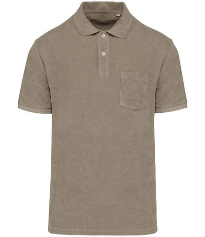 Native Spirit Terry Towel Polo Shirt