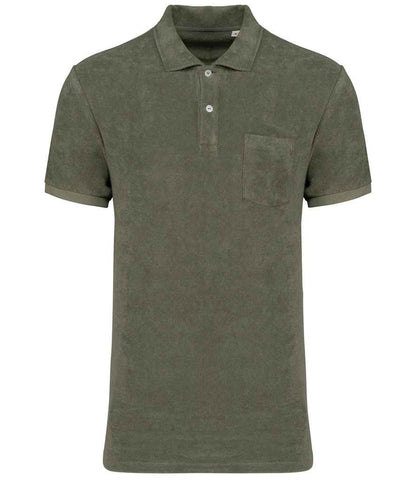 Native Spirit Terry Towel Polo Shirt