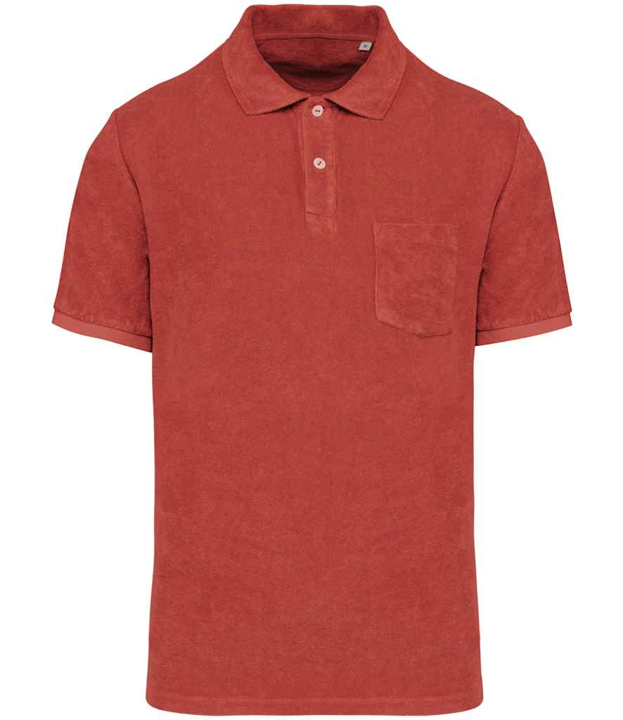 Native Spirit Terry Towel Polo Shirt