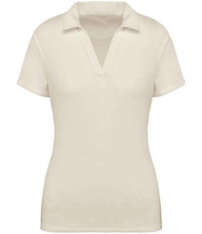 Native Spirit Ladies Terry Towel Polo Shirt