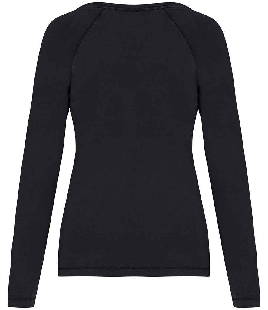 Native Spirit Ladies Raglan Long Sleeve Washed T-Shirt Native Spirit