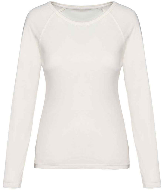 Native Spirit Ladies Raglan Long Sleeve Washed T-Shirt Native Spirit