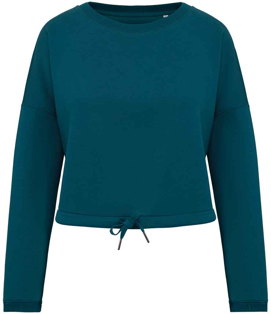 Native Spirit Ladies Oversized Cropped Sweatshirt Native Spirit