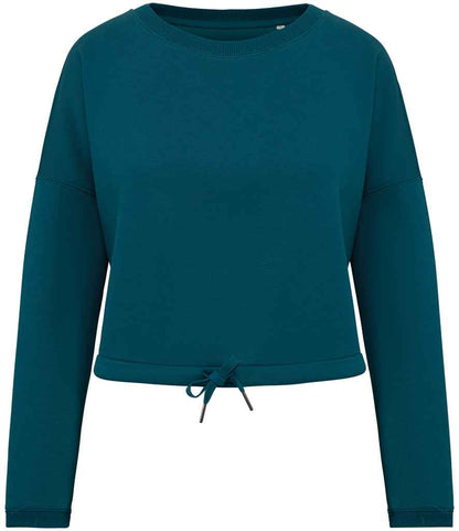 Native Spirit Ladies Oversized Cropped Sweatshirt Native Spirit