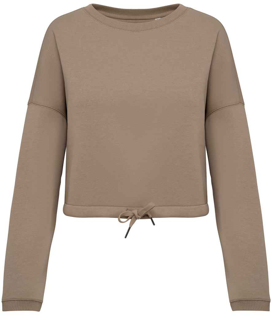 Native Spirit Ladies Oversized Cropped Sweatshirt Native Spirit