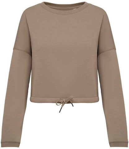 Native Spirit Ladies Oversized Cropped Sweatshirt Native Spirit
