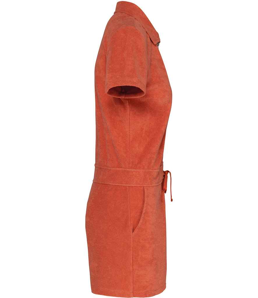 Native Spirit Ladies Terry Towel Short Overall Native Spirit