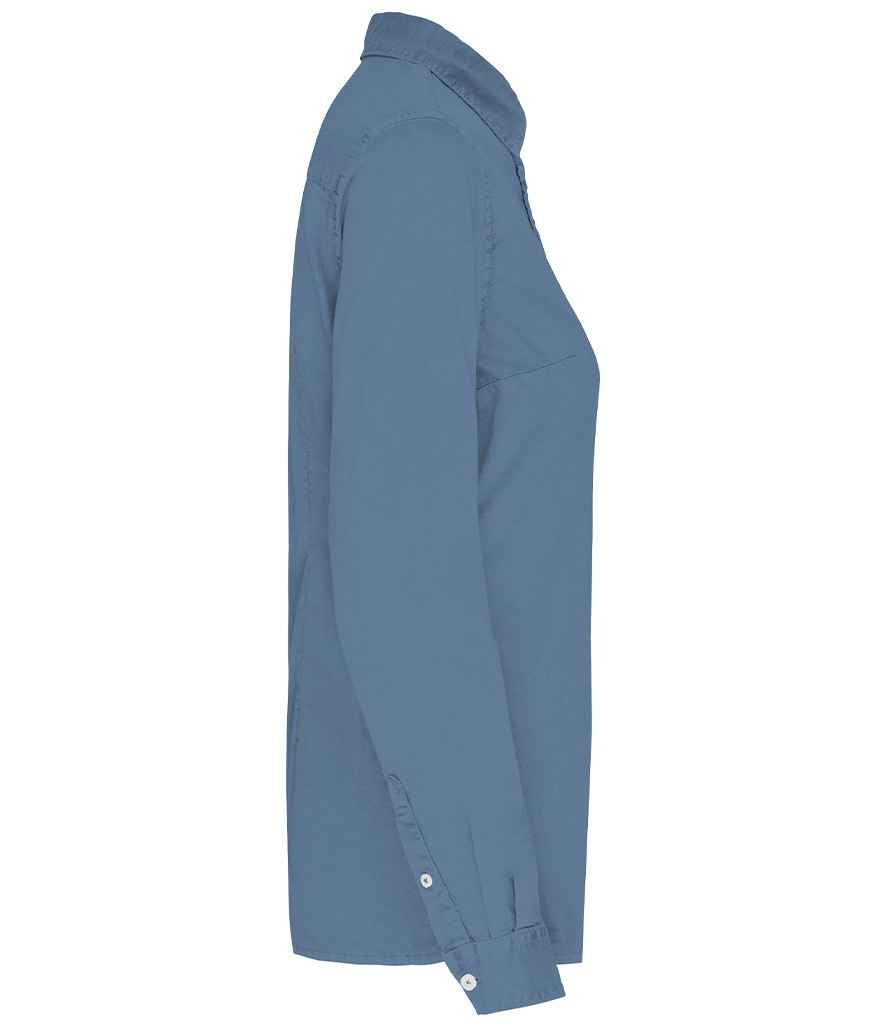 Native Spirit Ladies Washed Long Sleeve Shirt Native Spirit