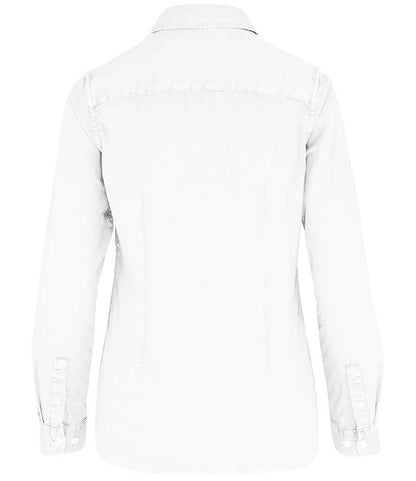 Native Spirit Ladies Washed Long Sleeve Shirt Native Spirit
